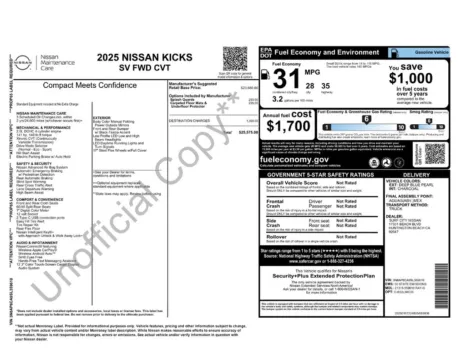 Photos of 2025 Nissan Kicks SV for sale in Cedar Rapids, IA at Cassill Motors