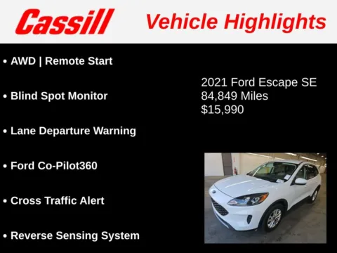 Another view of 2021 Ford Escape SE for sale in Cedar Rapids, IA at Cassill Motors