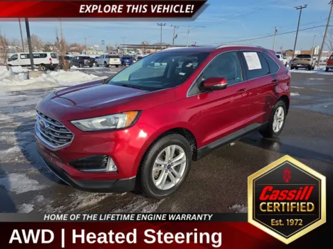 Red 2019 Ford Edge SEL for sale in Cedar Rapids, IA