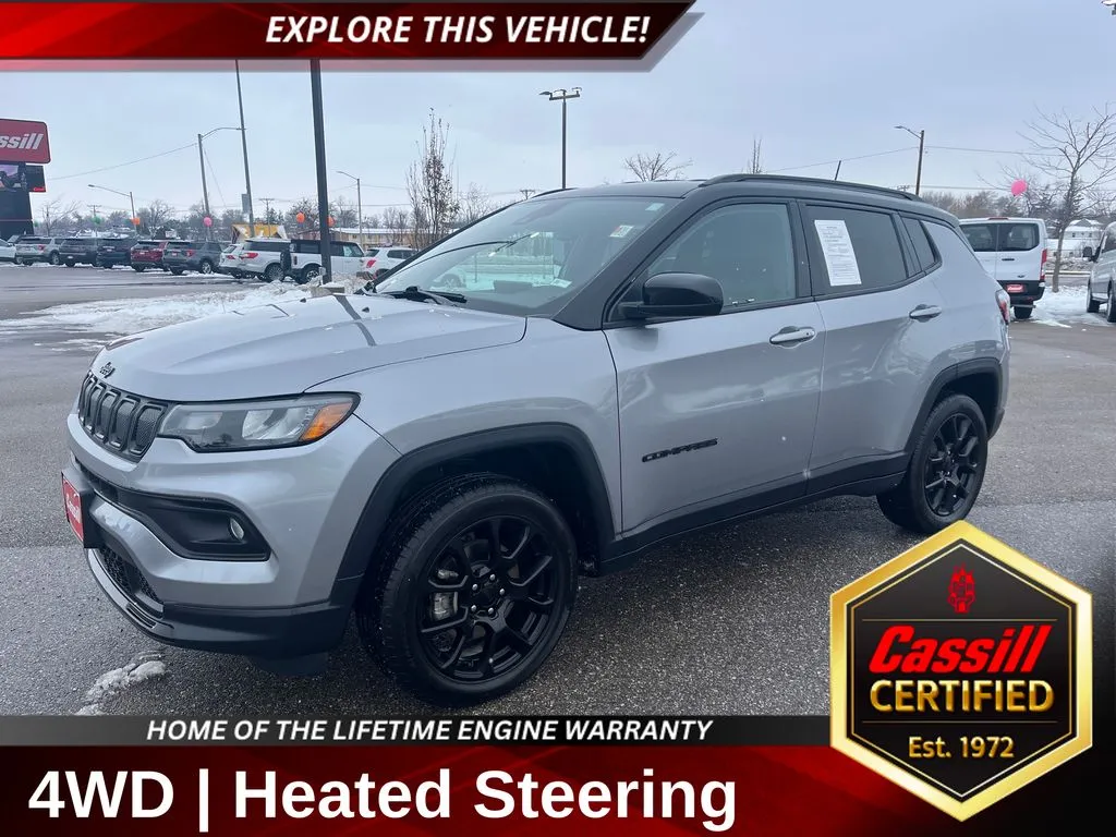 Silver 2022 Jeep Compass Altitude for sale in Cedar Rapids, IA