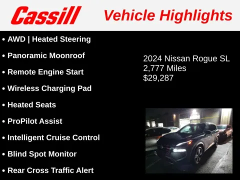 Another view of 2024 Nissan Rogue SL for sale in Cedar Rapids, IA at Cassill Motors