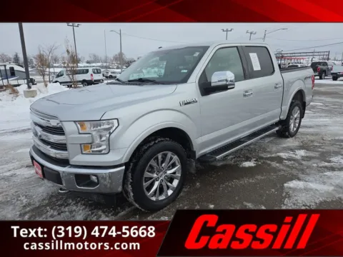 Silver 2017 Ford F-150 Lariat for sale in Cedar Rapids, IA