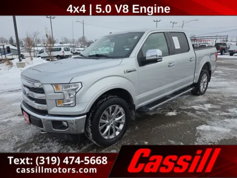 Silver 2017 Ford F-150 Lariat for sale in Cedar Rapids, IA