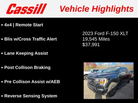 Another view of 2023 Ford F-150 XLT for sale in Cedar Rapids, IA at Cassill Motors