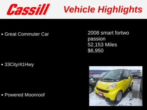 Another view of 2008 smart Fortwo Passion for sale in Cedar Rapids, IA at Cassill Motors