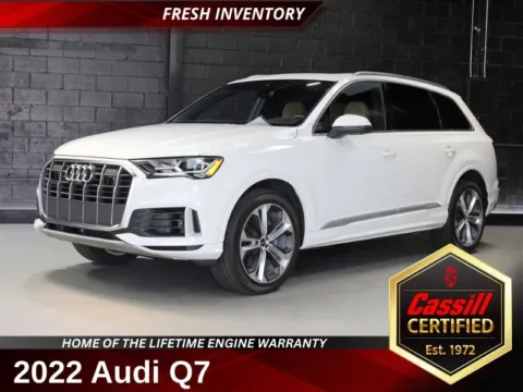 White 2022 Audi Q7 55 Premium Plus for sale in Cedar Rapids, IA