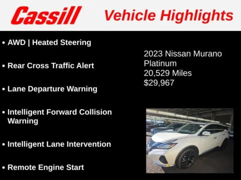 Another view of 2023 Nissan Murano Platinum for sale in Cedar Rapids, IA at Cassill Motors