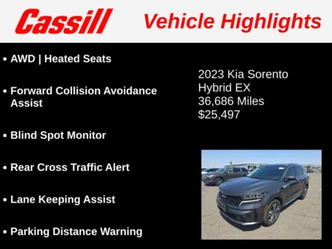 Another view of 2023 Kia Sorento Hybrid EX for sale in Cedar Rapids, IA at Cassill Motors