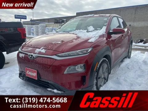Red 2020 Hyundai Kona Electric Limited for sale in Cedar Rapids, IA