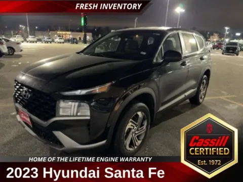 Black 2023 Hyundai Santa Fe SE for sale in Cedar Rapids, IA