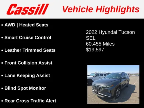 Another view of 2022 Hyundai Tucson SEL for sale in Cedar Rapids, IA at Cassill Motors