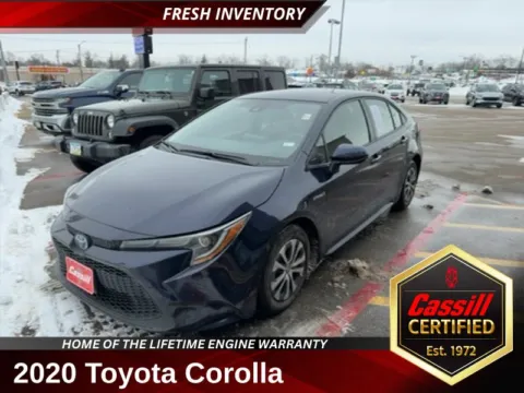 Blue 2020 Toyota Corolla Hybrid LE for sale in Cedar Rapids, IA