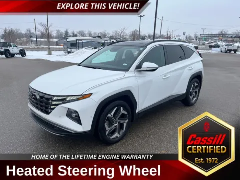 White 2024 Hyundai Tucson Limited for sale in Cedar Rapids, IA