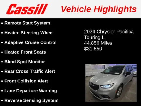 Another view of 2024 Chrysler Pacifica Touring L for sale in Cedar Rapids, IA at Cassill Motors