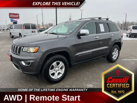 Gray 2018 Jeep Grand Cherokee Limited for sale in Cedar Rapids, IA