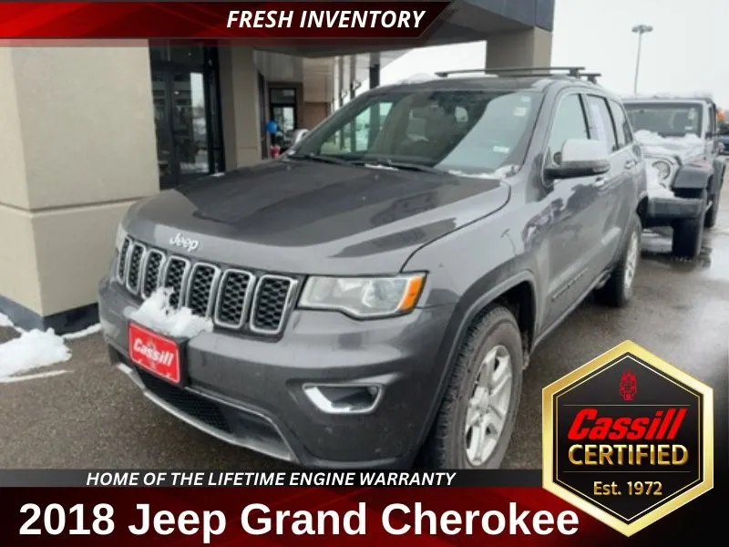 Gray 2018 Jeep Grand Cherokee Limited for sale in Cedar Rapids, IA