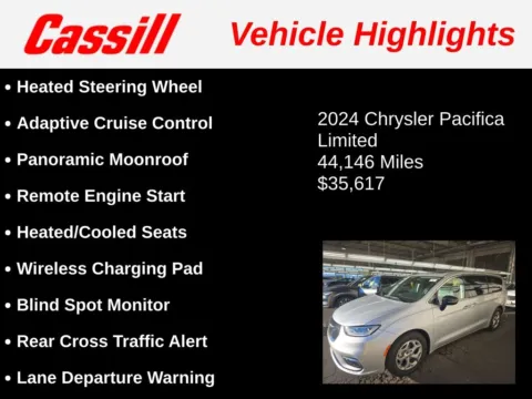 Another view of 2024 Chrysler Pacifica Limited for sale in Cedar Rapids, IA at Cassill Motors