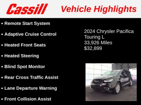 Another view of 2024 Chrysler Pacifica Touring L for sale in Cedar Rapids, IA at Cassill Motors