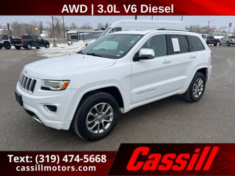 White 2016 Jeep Grand Cherokee Overland for sale in Cedar Rapids, IA
