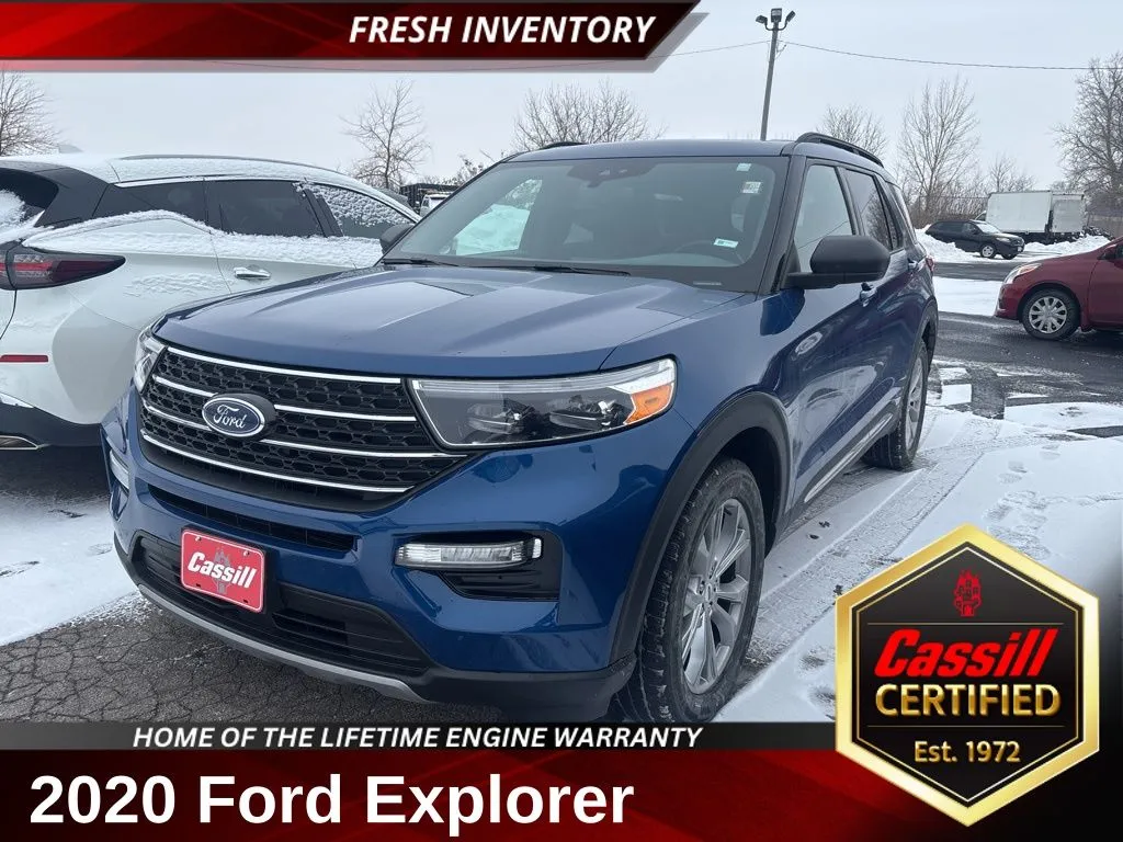 Blue 2020 Ford Explorer XLT for sale in Cedar Rapids, IA
