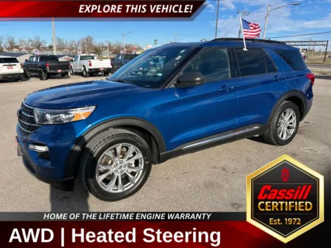 Blue 2020 Ford Explorer XLT for sale in Cedar Rapids, IA