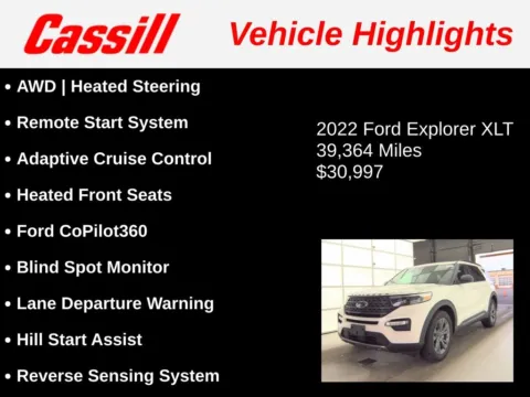 Another view of 2022 Ford Explorer XLT for sale in Cedar Rapids, IA at Cassill Motors