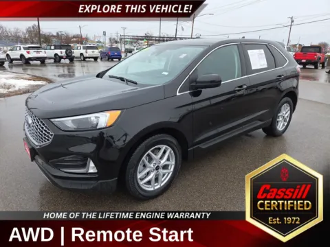 Black 2024 Ford Edge SEL for sale in Cedar Rapids, IA