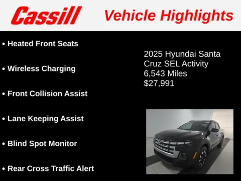 Another view of 2025 Hyundai Santa Cruz SEL for sale in Cedar Rapids, IA at Cassill Motors