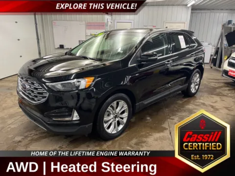 Black 2024 Ford Edge Titanium for sale in Cedar Rapids, IA