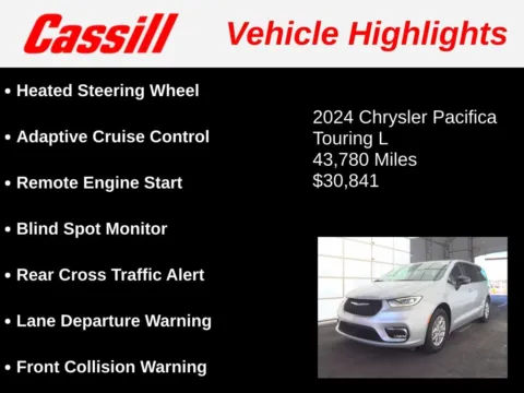 Another view of 2024 Chrysler Pacifica Touring L for sale in Cedar Rapids, IA at Cassill Motors
