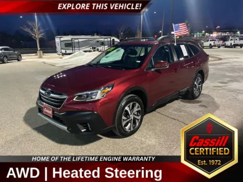 Red 2021 Subaru Outback Limited for sale in Cedar Rapids, IA