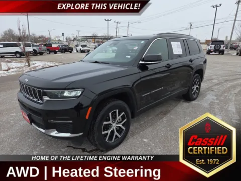 Black 2024 Jeep Grand Cherokee L Limited for sale in Cedar Rapids, IA