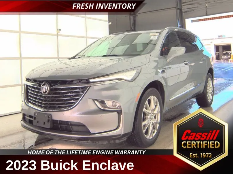 Gray 2023 Buick Enclave Essence for sale in Cedar Rapids, IA