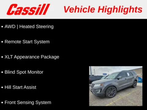 Another view of 2017 Ford Explorer XLT for sale in Cedar Rapids, IA at Cassill Motors