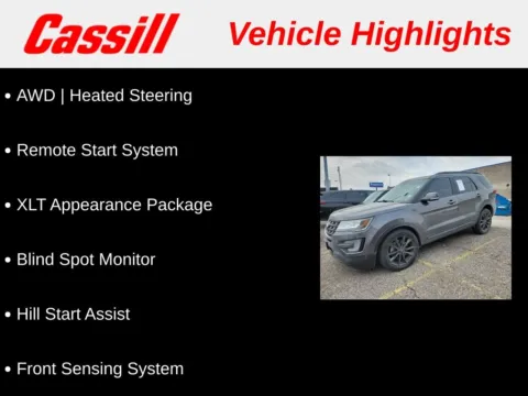 Another view of 2017 Ford Explorer XLT for sale in Cedar Rapids, IA at Cassill Motors