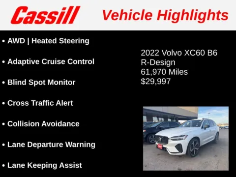 Another view of 2022 Volvo XC60 B6 R-Design for sale in Cedar Rapids, IA at Cassill Motors