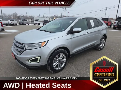 Silver 2017 Ford Edge SEL for sale in Cedar Rapids, IA