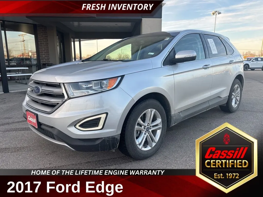 Silver 2017 Ford Edge SEL for sale in Cedar Rapids, IA