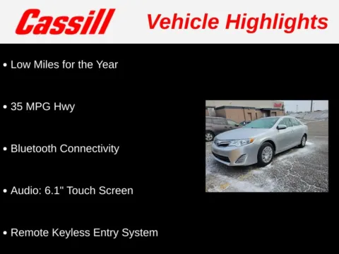 Another view of 2013 Toyota Camry SE for sale in Cedar Rapids, IA at Cassill Motors