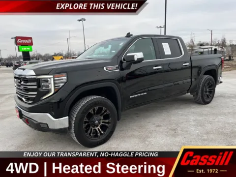 Black 2022 GMC Sierra 1500 SLT for sale in Cedar Rapids, IA