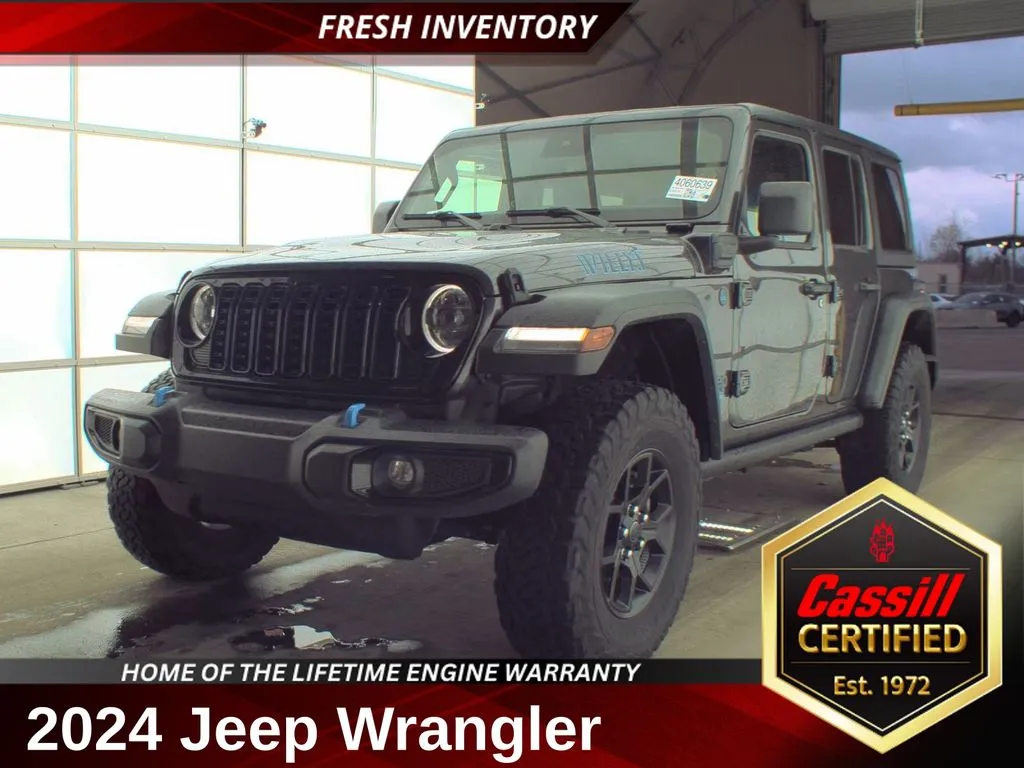 Gray 2024 Jeep Wrangler Willys 4xe for sale in Cedar Rapids, IA