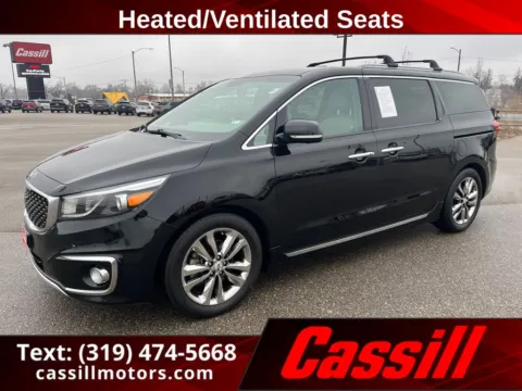 Black 2018 Kia Sedona SX Limited for sale in Cedar Rapids, IA