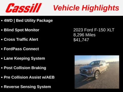 Another view of 2023 Ford F-150 XLT for sale in Cedar Rapids, IA at Cassill Motors