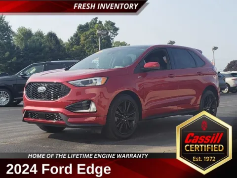 Red 2024 Ford Edge ST Line for sale in Cedar Rapids, IA