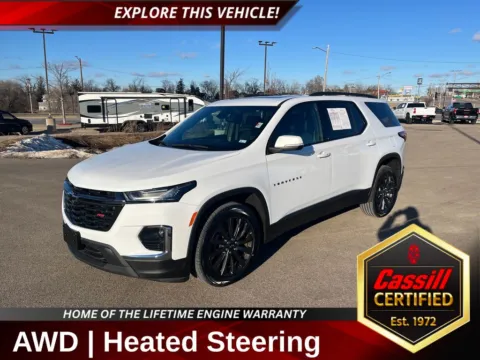 White 2022 Chevrolet Traverse RS for sale in Cedar Rapids, IA
