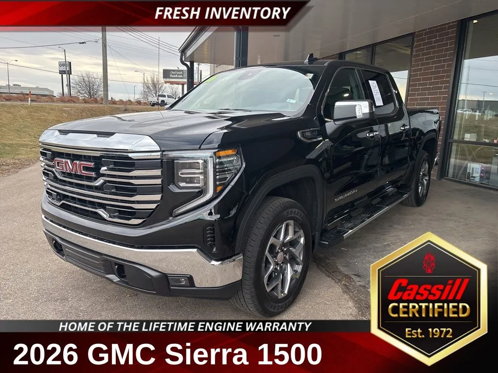 Black 2026 GMC Sierra 1500 SLT for sale in Cedar Rapids, IA