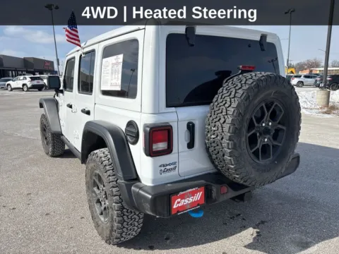 Another view of 2024 Jeep Wrangler Willys 4xe for sale in Cedar Rapids, IA at Cassill Motors