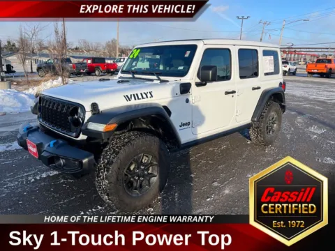 White 2024 Jeep Wrangler Willys 4xe for sale in Cedar Rapids, IA