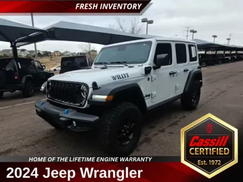 White 2024 Jeep Wrangler Willys 4xe for sale in Cedar Rapids, IA