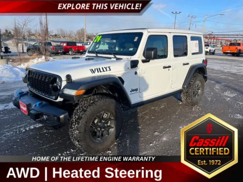 White 2024 Jeep Wrangler Willys 4xe for sale in Cedar Rapids, IA